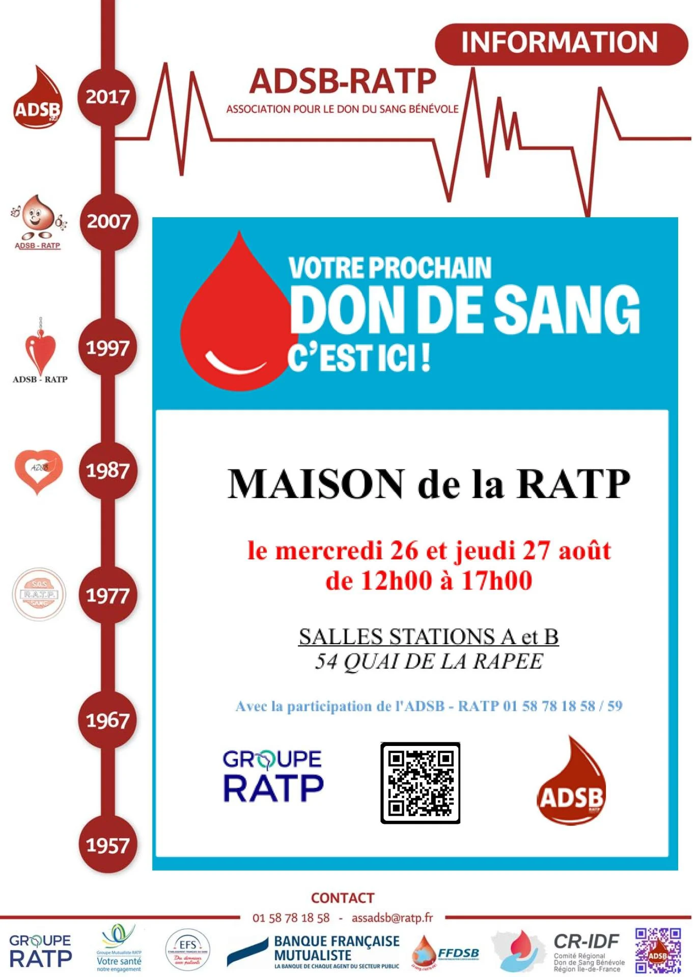 Affiche collecte maison de la ratp