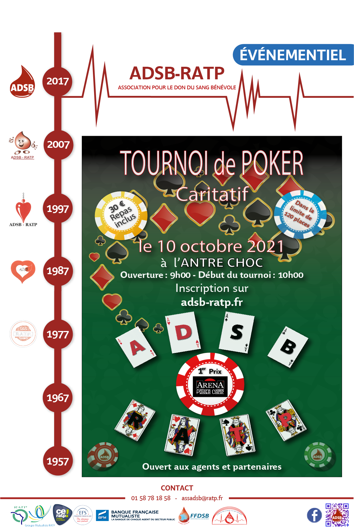 Affiche poker 10 10 2021